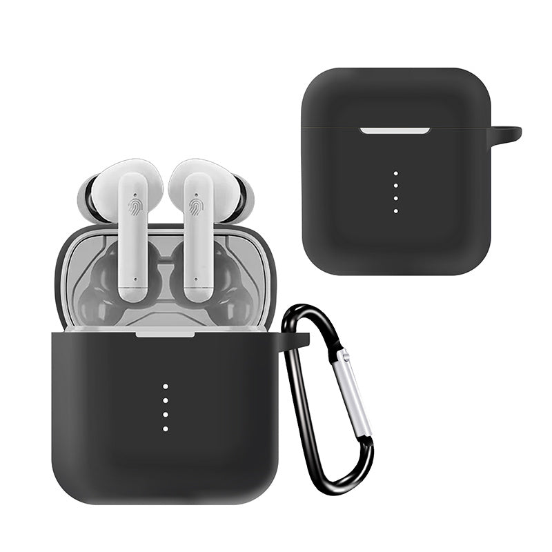 Silicone Skin for Boat Airdopes 141 Protective Cover Bluetooth Earbuds Case with Anti-Loss Buckle Silicone Skin for Boat Airdopes 141 Protective Cover Bluetooth Earbuds Case with Anti-Loss Buckle